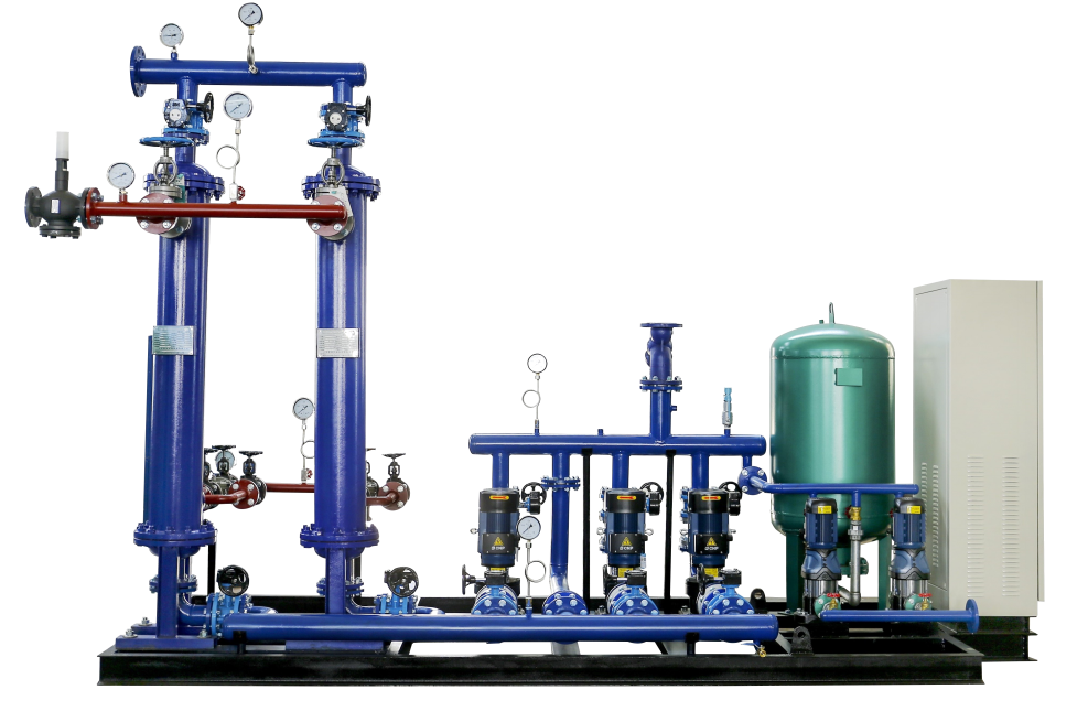 寧夏殼管換熱機組+補水系統